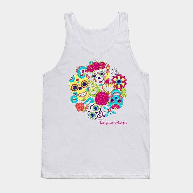 Day of the Dead Tank Top by Nicole James